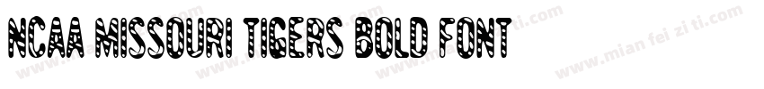 NCAA Missouri Tigers Bold Font字体转换